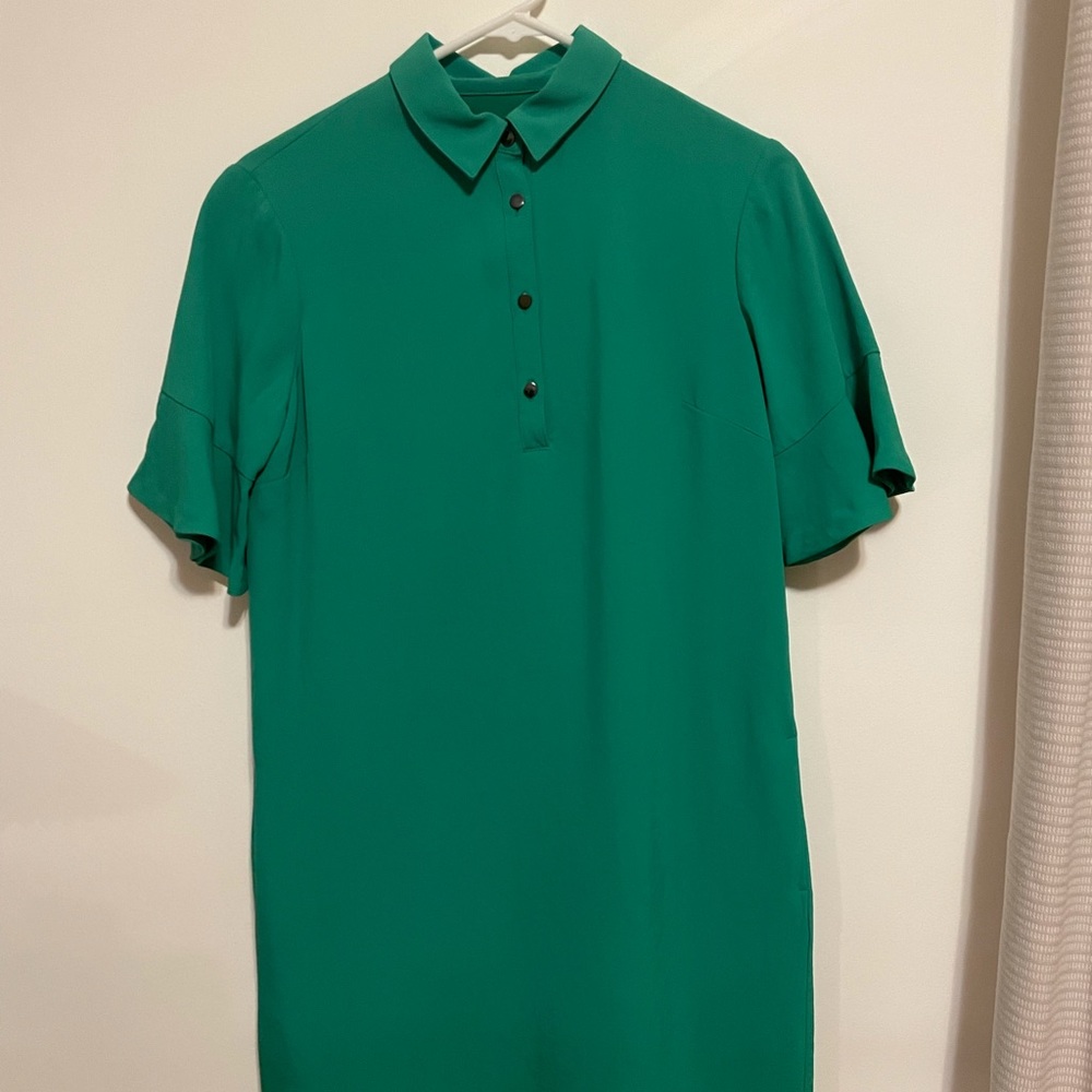 Banana Republic Flutter Polo Dress in Green
